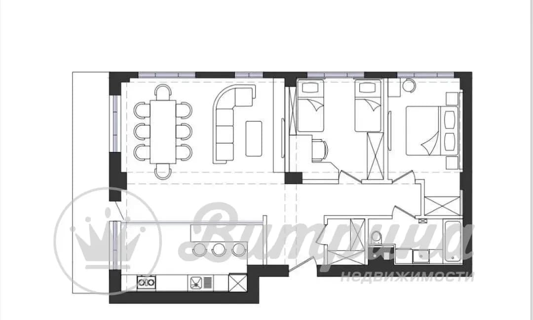 3-комнатная квартира Жк Prestige Garden  — 8