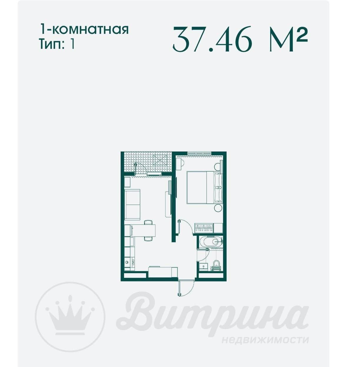 1-комнатная <<Жк Башкент>> — 5