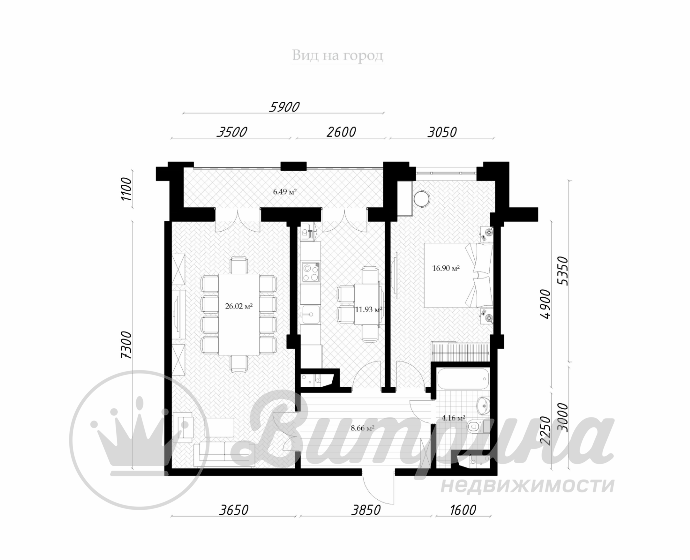 3-комнатная квартира ЖК Parkent Avenue , Мирзо-Улугбекский район район